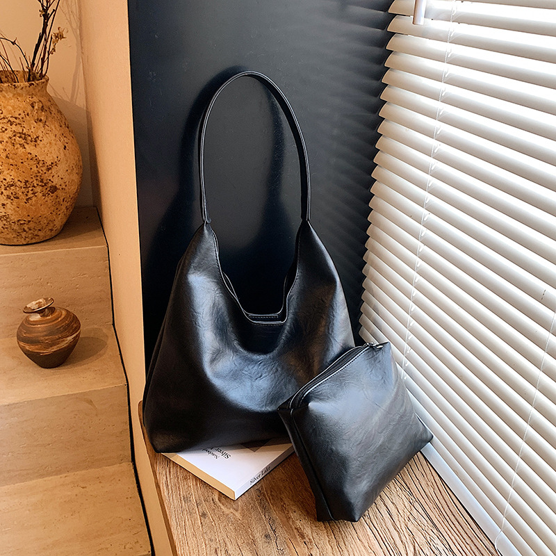 Women Bags 2026 Trends - Retro Simpele Grote Dames Schoudertas 2026