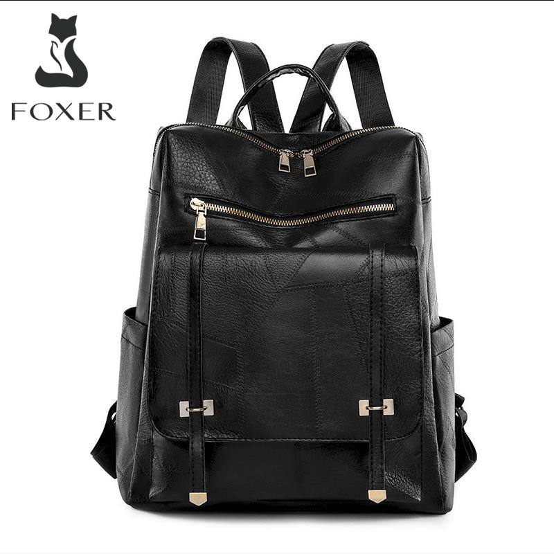 Women Bags Branded - FOXER Merk Mode damesreisrugzak Grote capaciteit