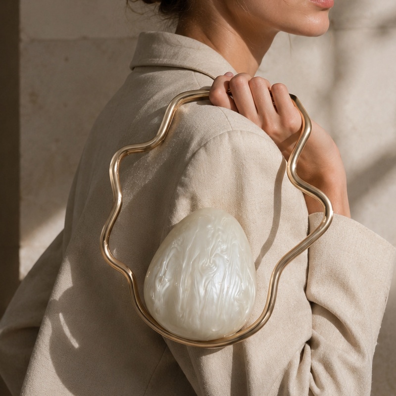 Women Bags On Sale - Dames mini acryl eiervormige tas, schattige