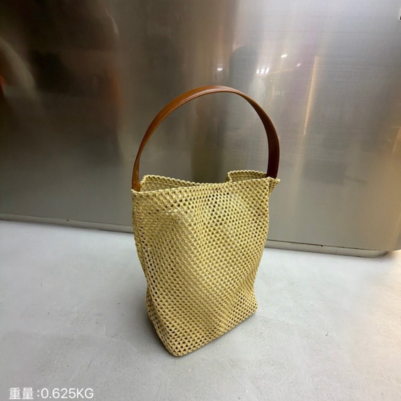 Women'S Raffia Bags - 2026 Nieuwe contrasterende kleur raffia geweven