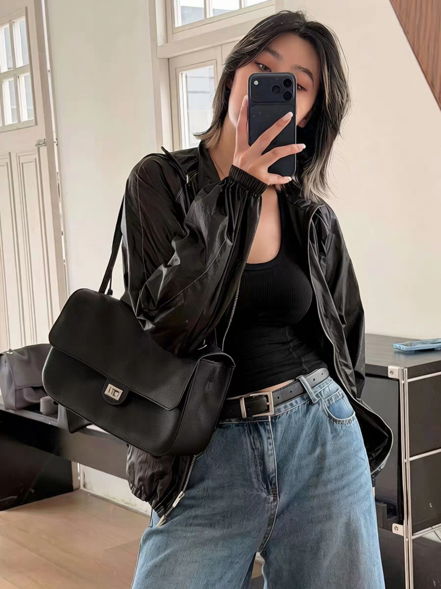 Echte leren tote bag, zachte h - Women Bags 2026 Trends recensie en prijs