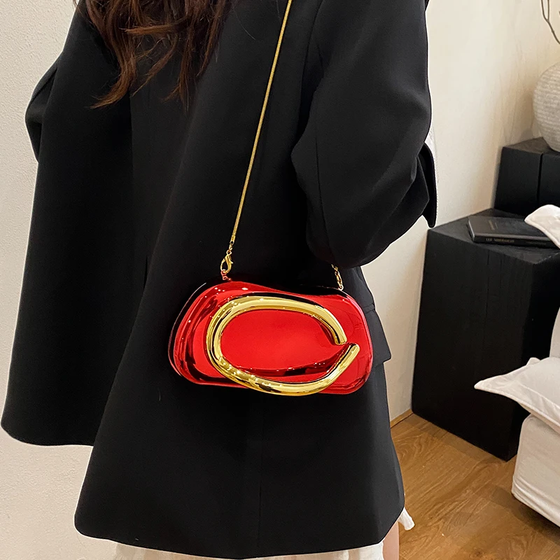 Gouden sluiting Box Clutch Bag - Women Bags 2026 Trends recensie en prijs