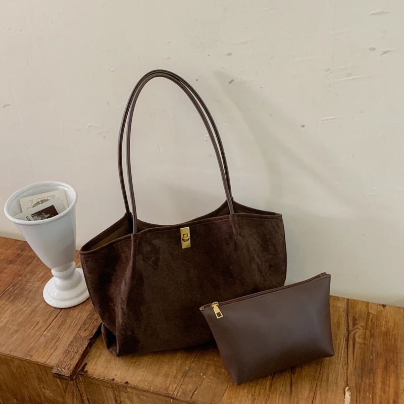 Retro handtas van suède met lu - Women'S Bags Handbags recensie en prijs